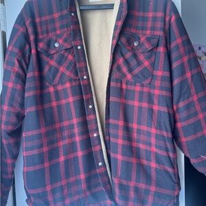 Wrangler Red and Black Checkered Jacket